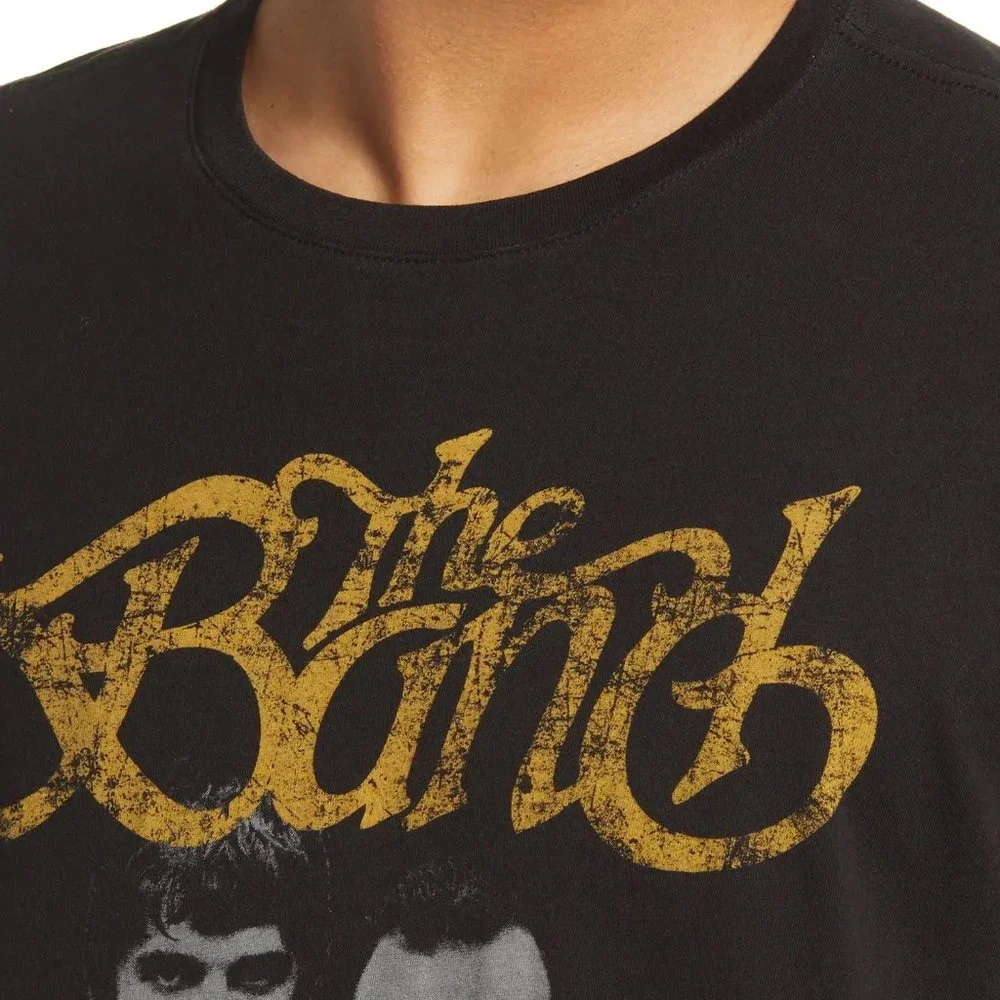 John Varvatos Men's The Band Group Retro Classic Rock Graphic Crew T-Shirt Black - Picture 4 of 6